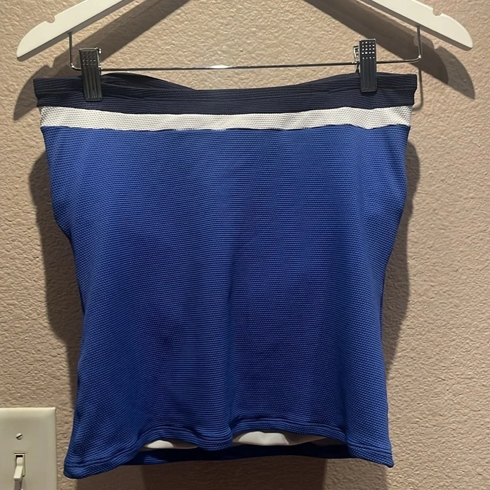 Tommy Bahama Women’s Bandkini Island cays Color block Bandeau Swim Top Small